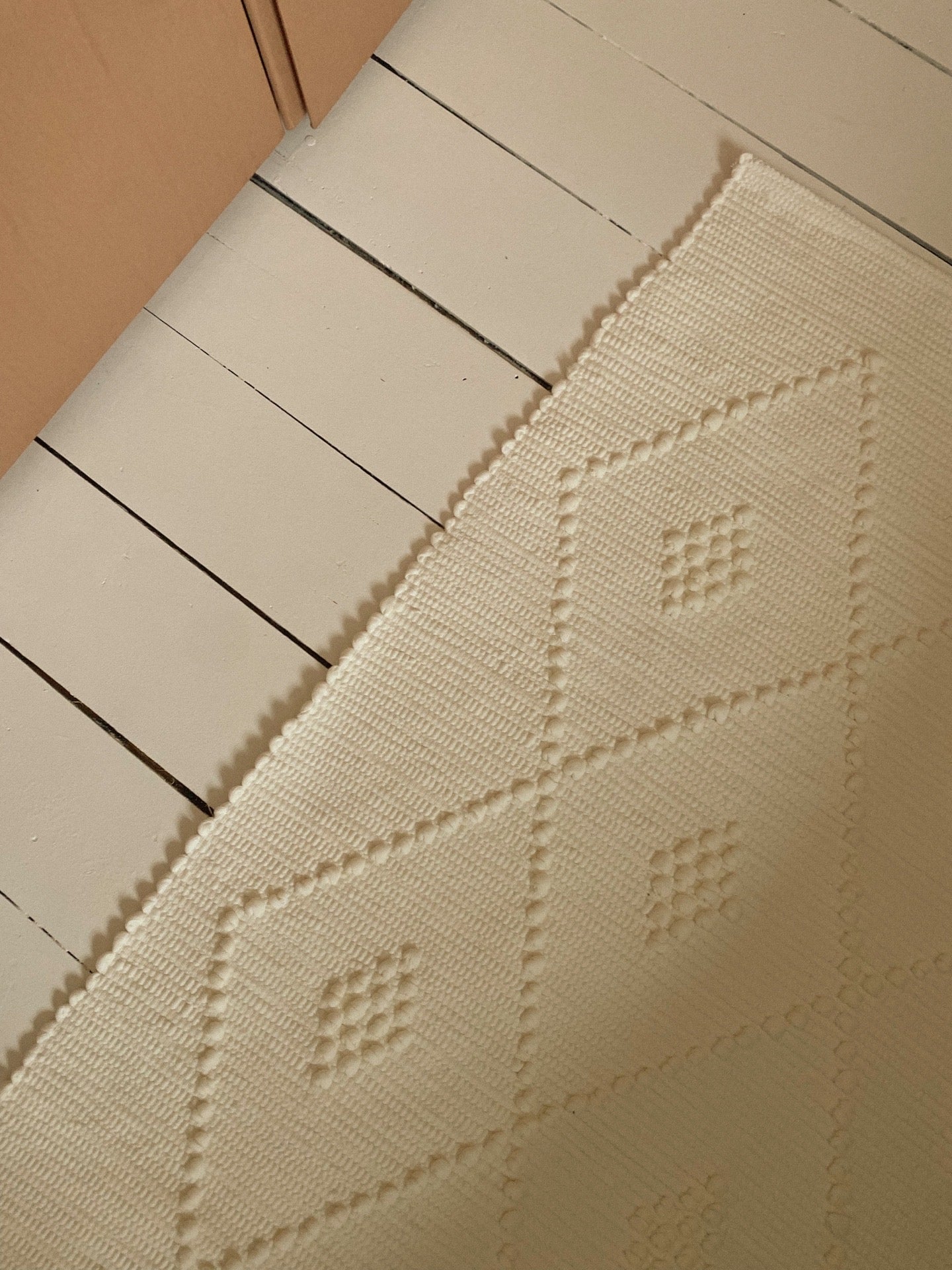 Moyen Tapis Ecru, Losange 140*70