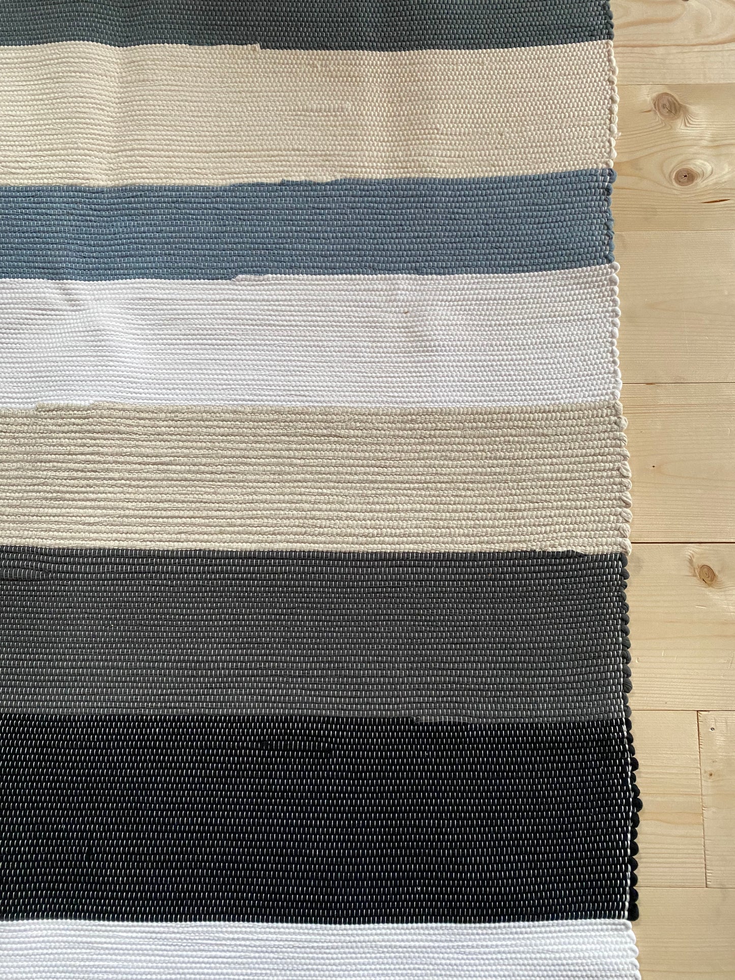 Tapis en coton à rayures , 130*70 ♡