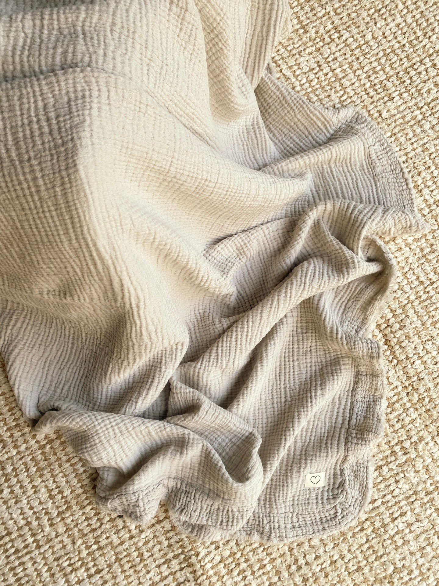 Le plaid JOAO Gris perle