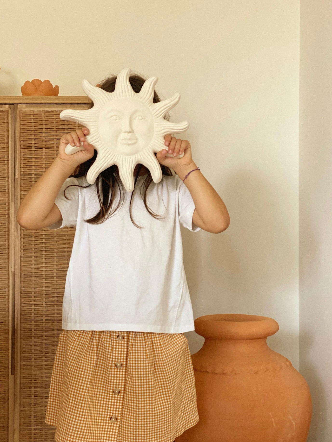 Sol le soleil en céramique