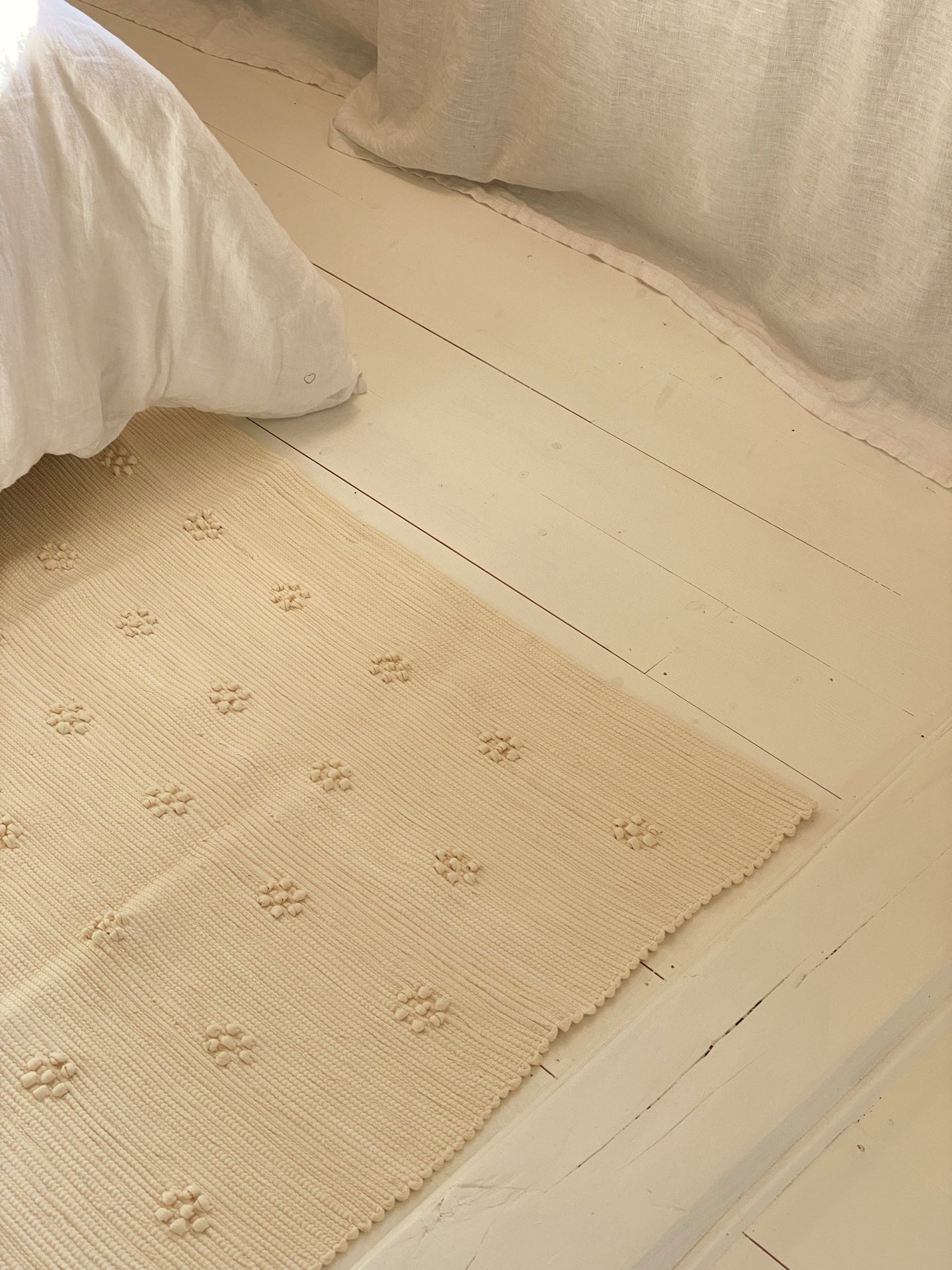 Grand Tapis crème, Marguerite 200*150