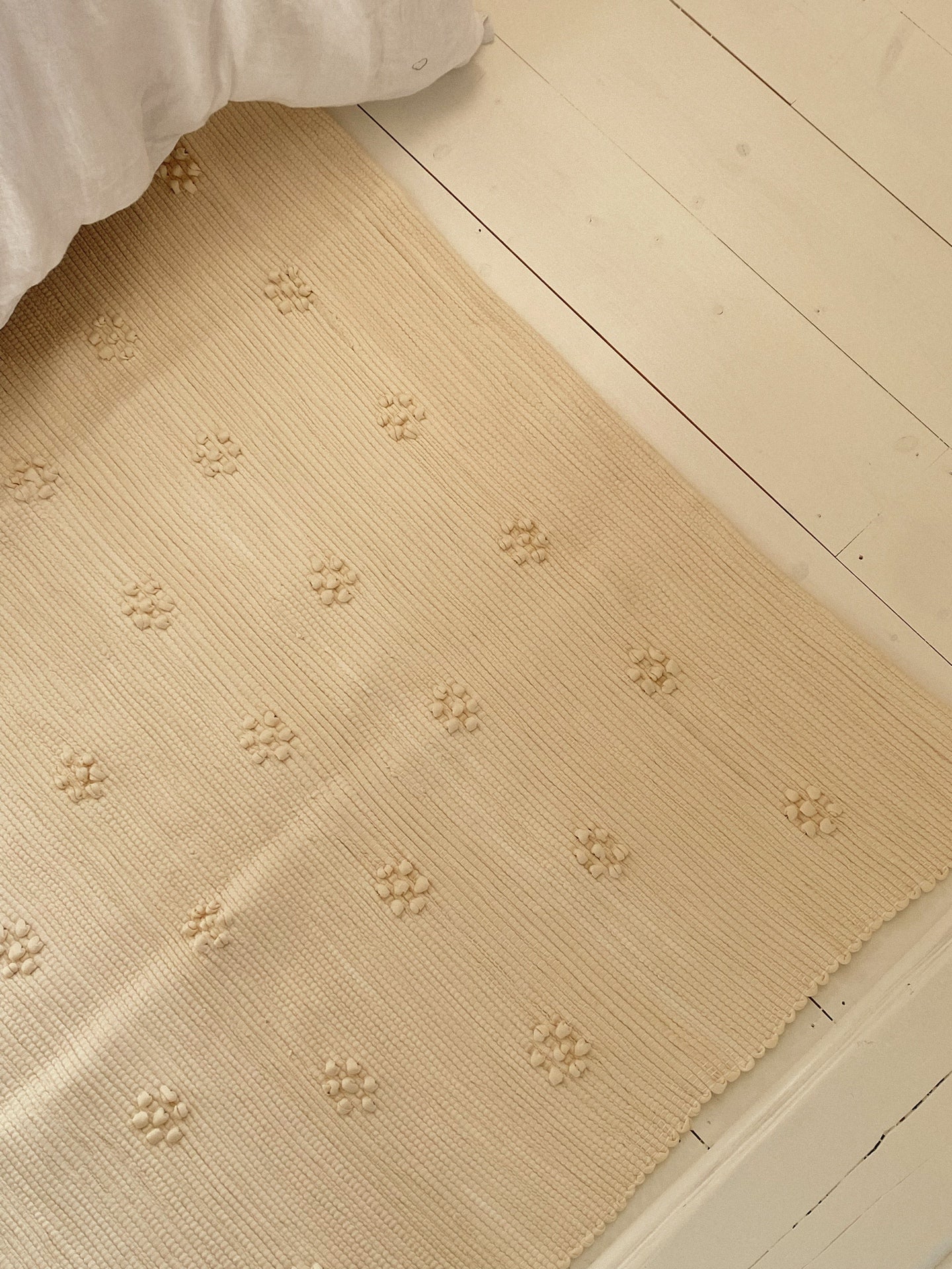 Grand Tapis crème, Marguerite 200*150