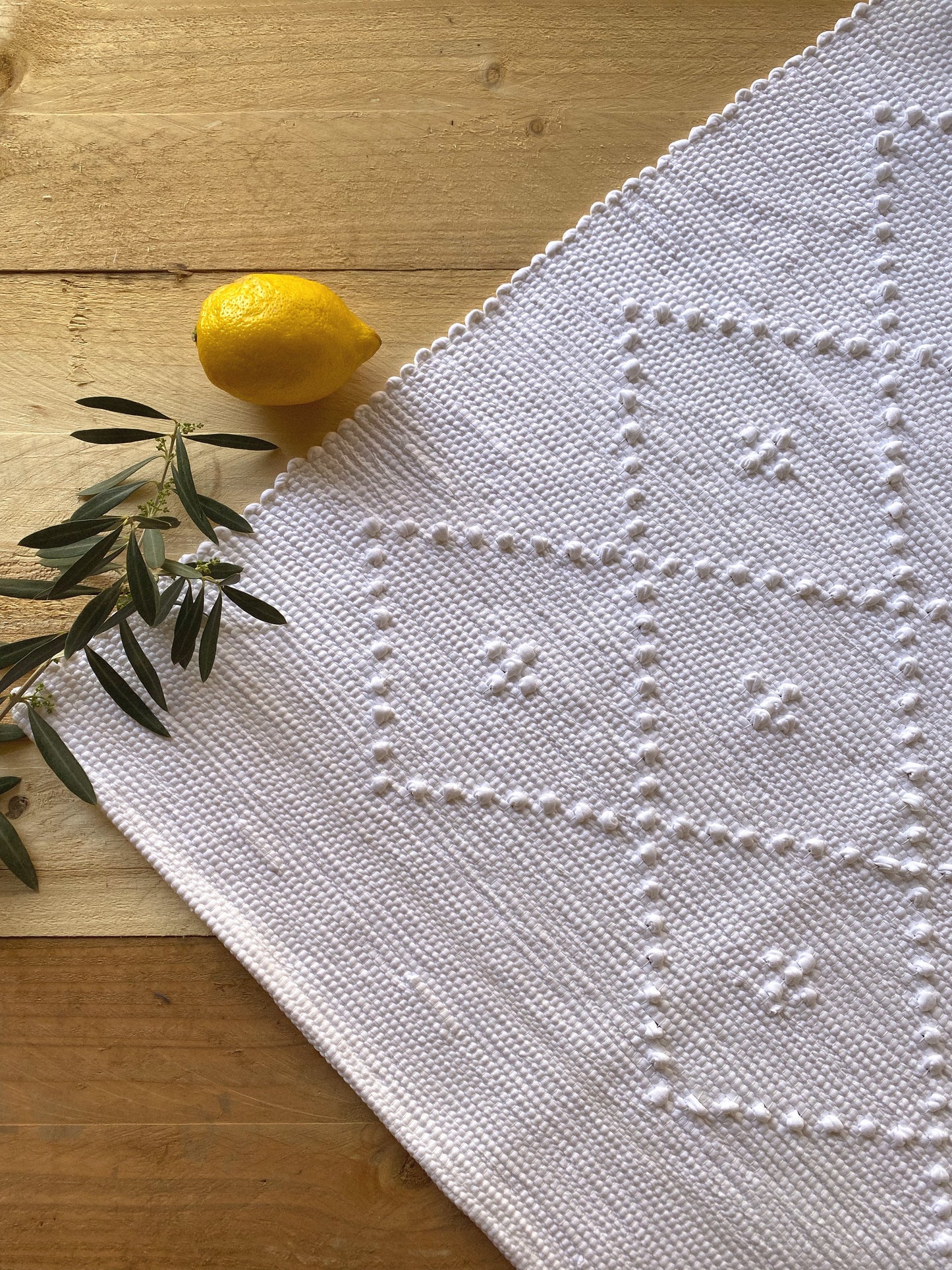 Grand Tapis blanc, Losange 190*150