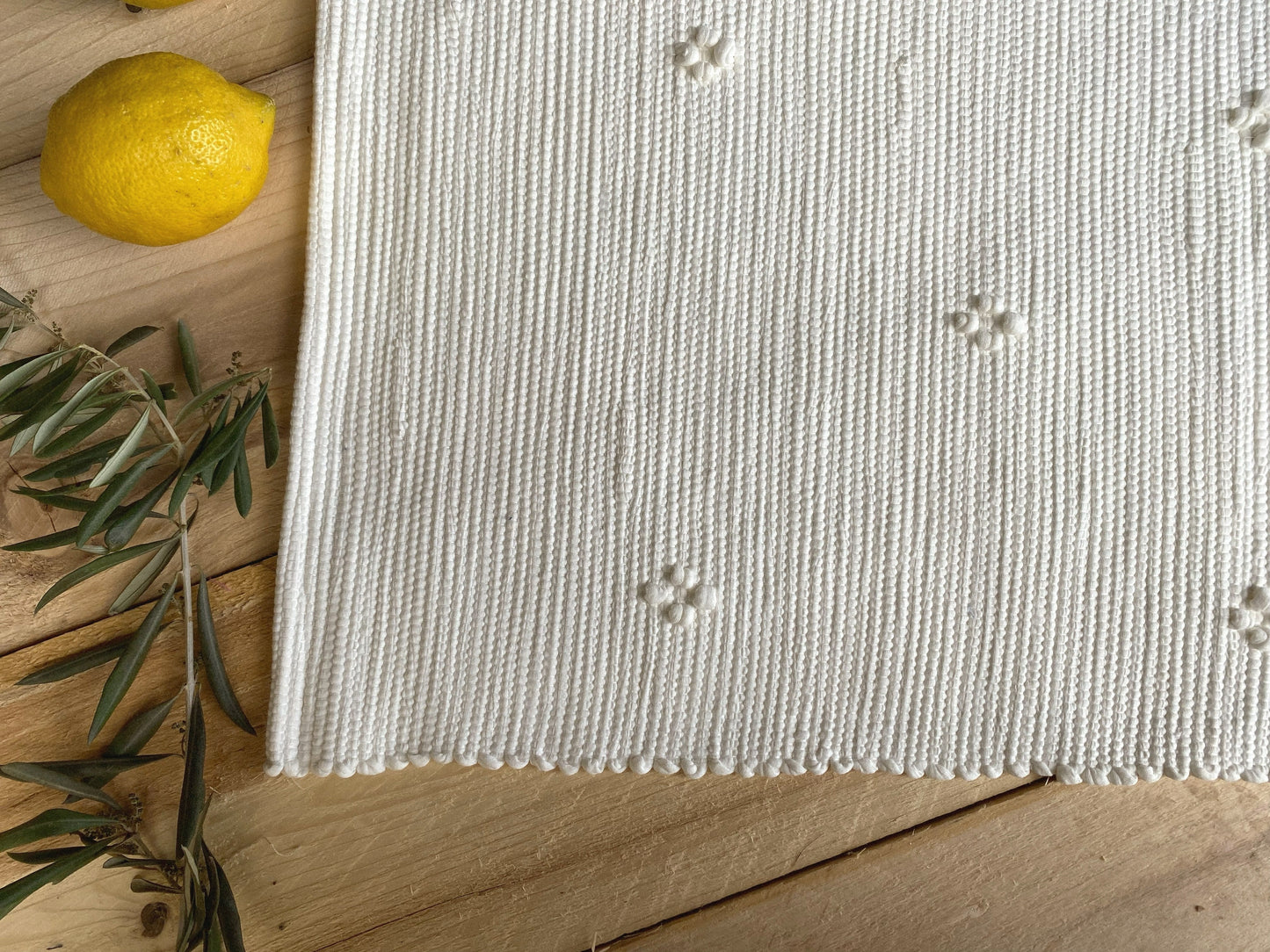 Grand Tapis Ecru, Fleurs 190*150