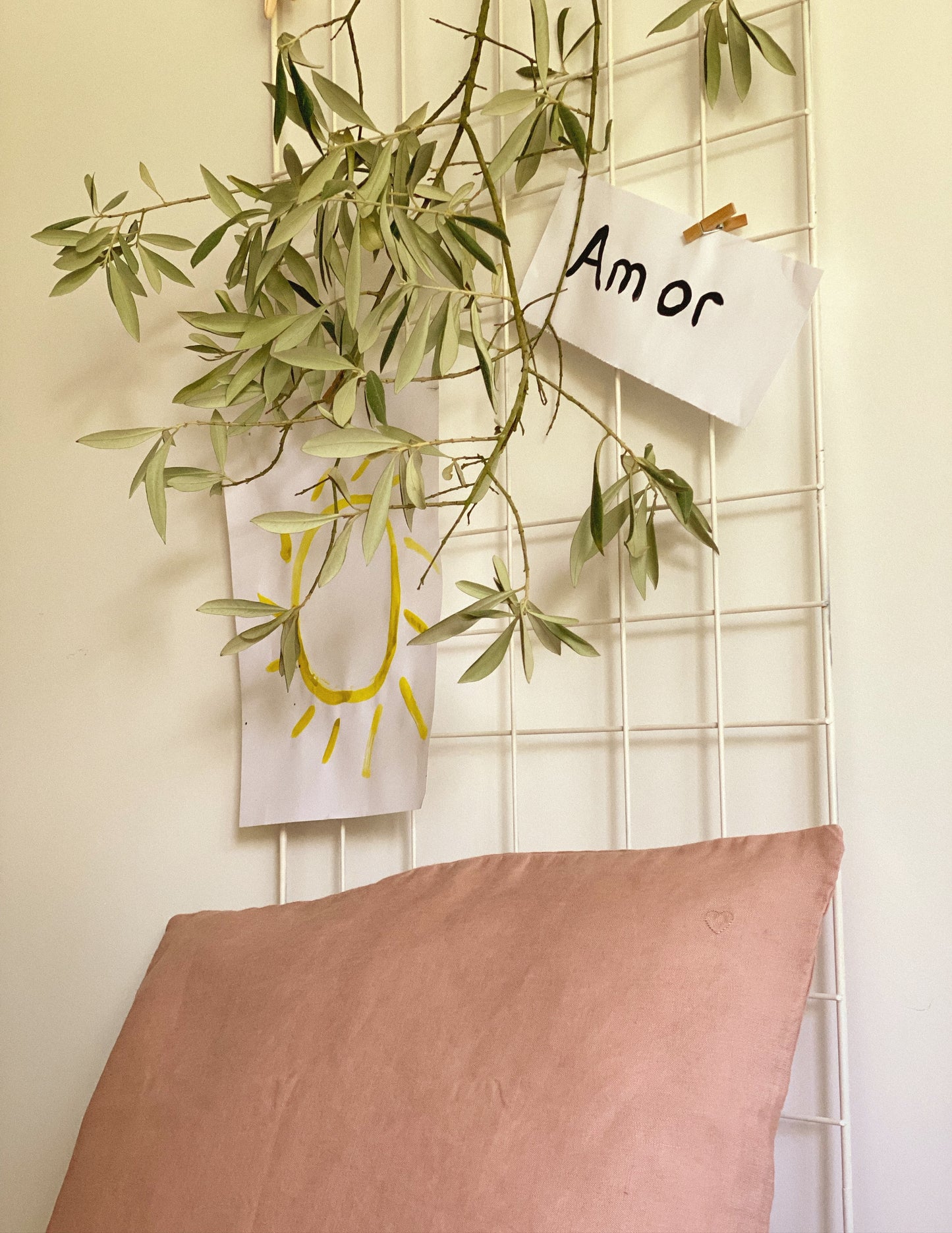 Taie d'oreiller Vieux Rose, Amor