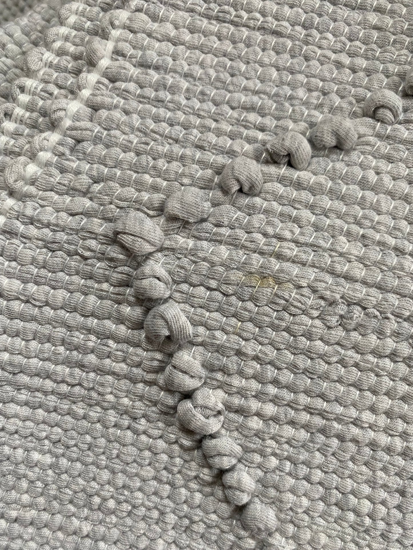 Tapis en coton Losange gris, 200*150 ♡