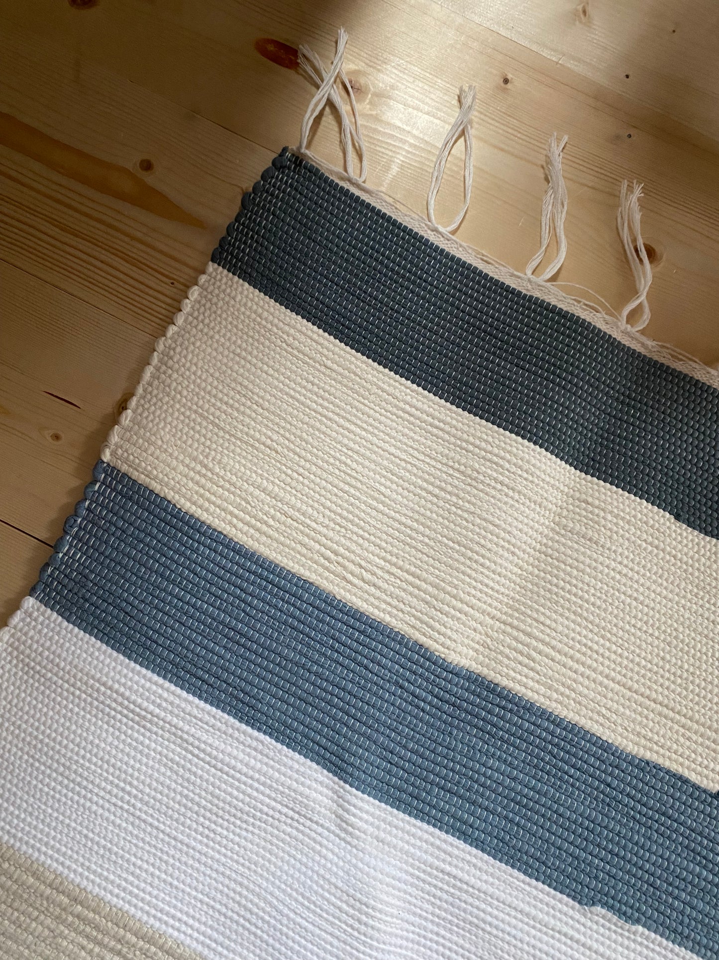 Tapis en coton à rayures , 130*70 ♡