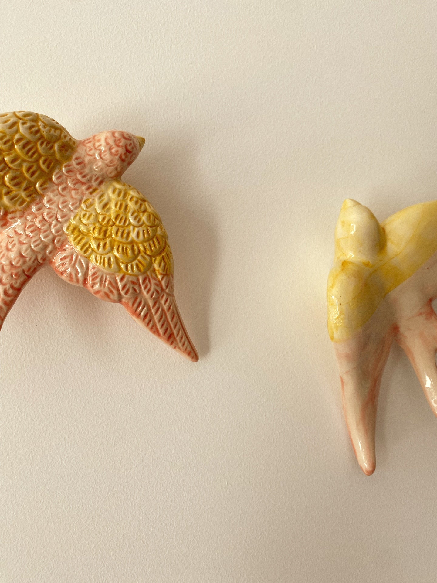Hirondelles pastel