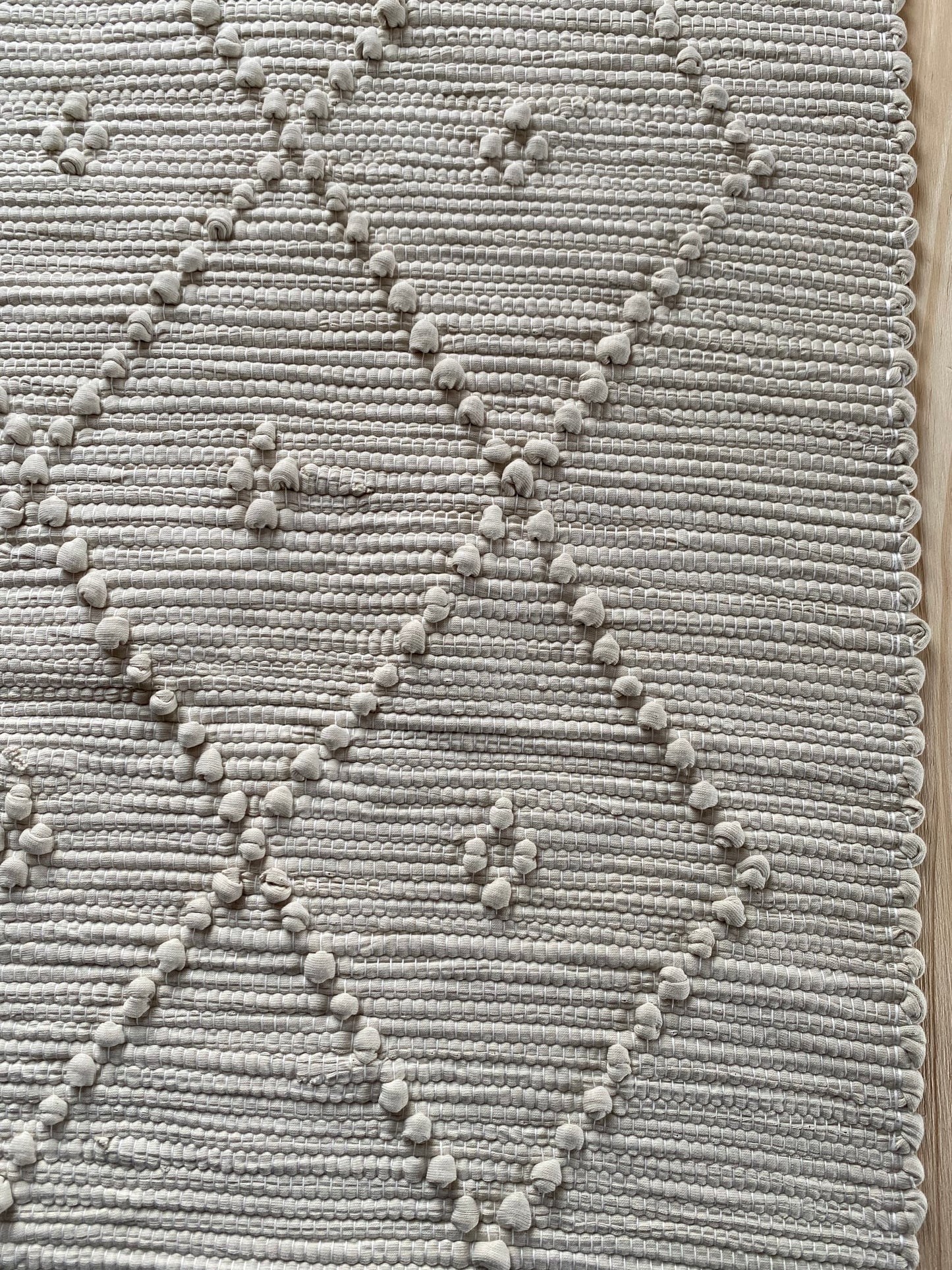 Moyen Tapis Beige, Losange 130*70